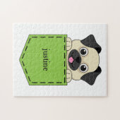 Pocket Pet Dog Personaliseren Legpuzzel (Horizontaal)
