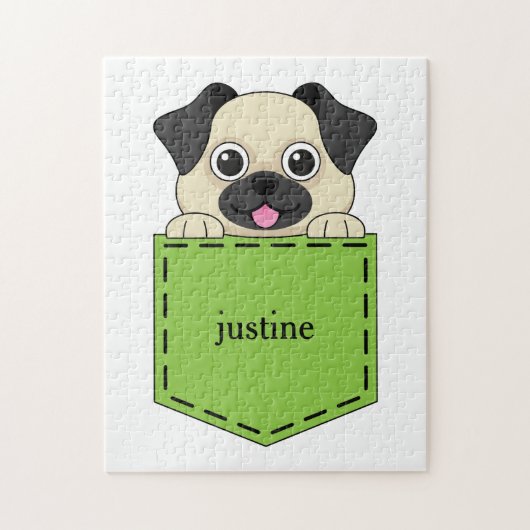 Pocket Pet Dog Personaliseren Legpuzzel (Verticaal)