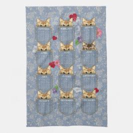 Pocket Pets Kittens 2024 Kalender Theedoek