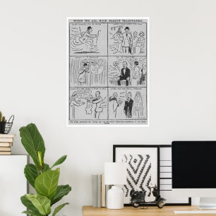 Pocket Phones Voorspellingen Afdrukken Poster