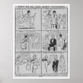 Pocket Phones Voorspellingen Afdrukken Poster (Voorkant)