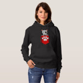 Pocket Pitbull Hoodie (Voorkant volledig)