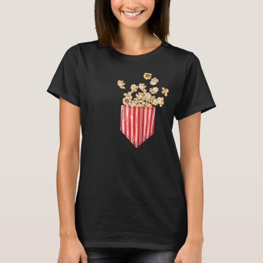 Pocket Popcorn T-shirt (Voorkant)