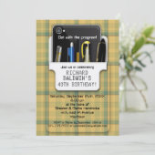 Pocket Protector Geek Birthday Kaart (Staand voorkant)