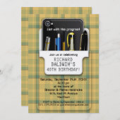 Pocket Protector Geek Birthday Kaart (Voorkant / Achterkant)