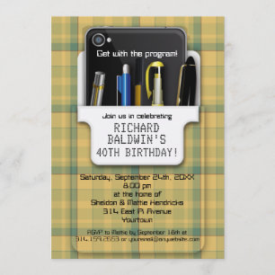 Pocket Protector Geek Birthday Kaart