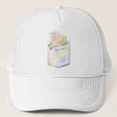 Pocket Rainbow Unicorn Trucker Pet (Voorkant)