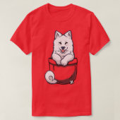 Pocket Samoyed T-shirt (Design voorkant)