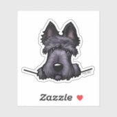 Pocket Scottie op maat gesneden vinyl Sticker (Vel)