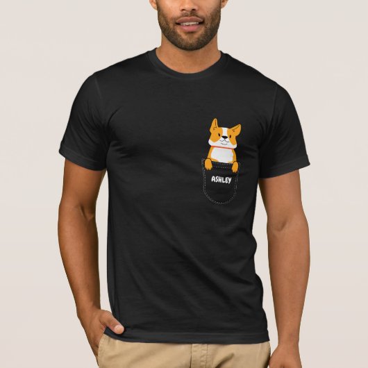 Pocket Shiba Inu puppy leuke hond T-shirt (Voorkant)