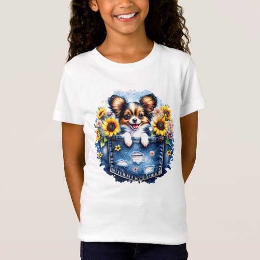Pocket Size Pup, Big Time Cuteness T-shirt (Voorkant)