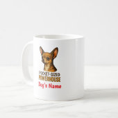 Pocket-Sized Powerhouse Chihuahua, Custom Mug Koffiemok (Voorkant links)