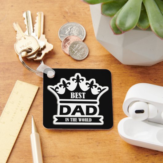 Pocket-Sized Praise – Best Dad Ever Keychain (Bureau)