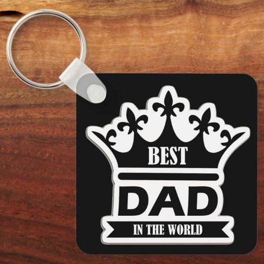 Pocket-Sized Praise – Best Dad Ever Keychain (Voorkant)