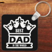 Pocket-Sized Praise – Best Dad Ever Keychain (Achterkant)