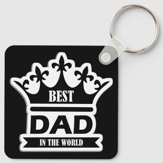 Pocket-Sized Praise – Best Dad Ever Keychain (Achterkant)