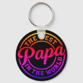 Pocket-Sized Praise – Best Papa Ever Keychain (Voorkant)