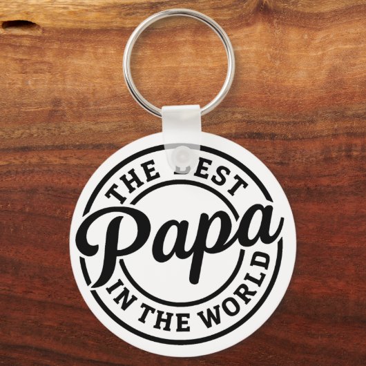 Pocket-Sized Praise – Best Papa Ever Keychain (Achterkant)