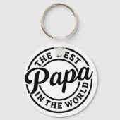 Pocket-Sized Praise – Best Papa Ever Keychain (Achterkant)