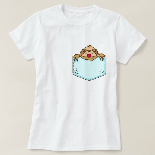 Pocket-sleuf T-shirt (Design voorkant)