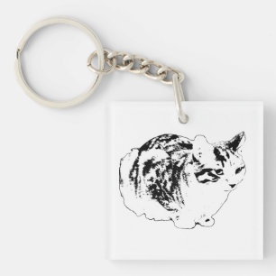 Pocket Tabby, Zachte Vakantie Wink Sleutelhanger