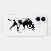 Pocket Tracker – Slanke Snuffelaar iPhone 16 Hoesje (Achterkant horizontaal)