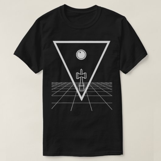 Pocket Triangle Kendama on the grid Tricks Skill T T-shirt (Design voorkant)