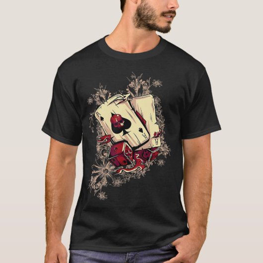 Pocket van Aces-Poker Design Pocket  T-shirt (Voorkant)
