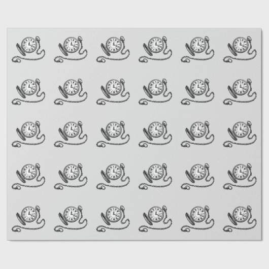  Pocket Watch Cadeaupapier (Vlak)