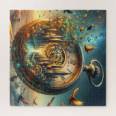  Pocket Watch Cityscape Legpuzzel (Horizontaal)