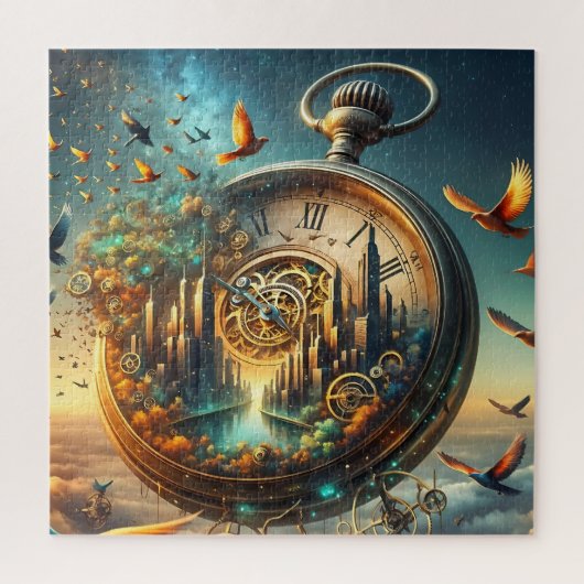  Pocket Watch Cityscape Legpuzzel (Verticaal)
