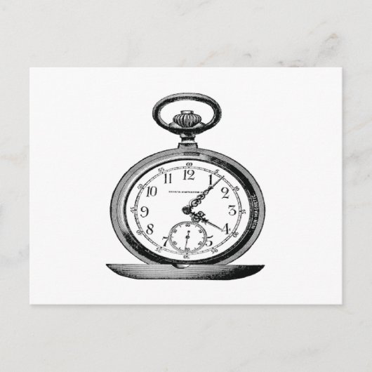  Pocket Watch Cool Fab Briefkaart (Voorkant)