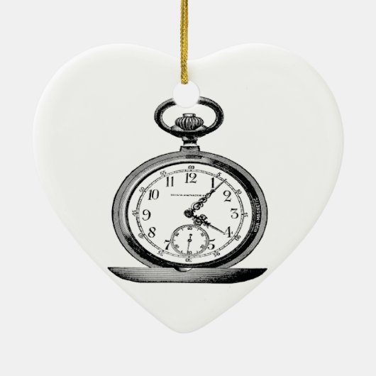  Pocket Watch Cool Fab Keramisch Ornament (Achterkant)
