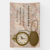 Pocket Watch met kettingnaam invoegen Spandoek (Verticaal)