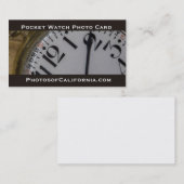 Pocket Watch Photo Visitekaartje (Voorkant / Achterkant)