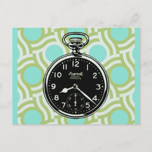 Pocket Watch Pop Art Briefkaart
