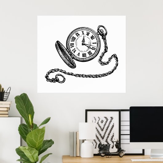  Pocket Watch Poster (Thuiskantoor)