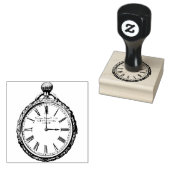 Pocket Watch Rubberstempel (Gestempeld)