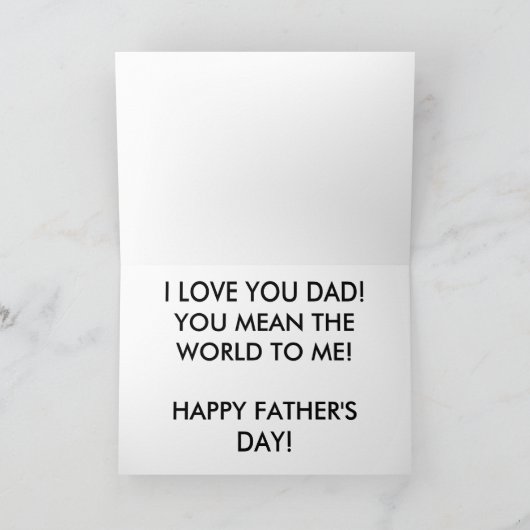 Pocket Watch Vaderdag Kaart (grote druk) (Binnen)