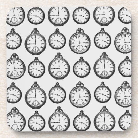 Pocket Watches-patroon Bier Onderzetter (Voorkant)