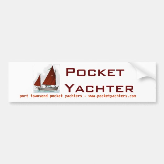 Pocket Yachters bumper sticker (Voorkant)