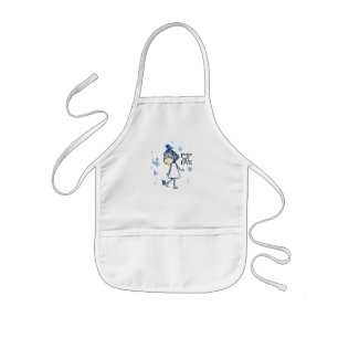 Pockets vol liefde - vlinder Apron (A04) Kinder Schort