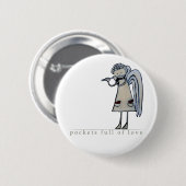 Pockets vol LoveButton (BU01) Ronde Button 5,7 Cm (Voorkant /achterkant)
