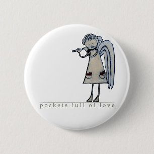 Pockets vol LoveButton (BU01) Ronde Button 5,7 Cm