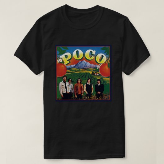 Poco Band en muziekfanart 1 T-shirt (Design voorkant)