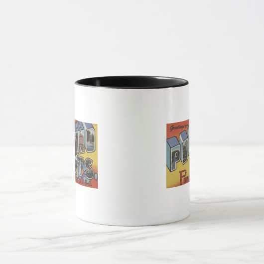 Pocono-bergen - grote letterscènes mok (Midden)