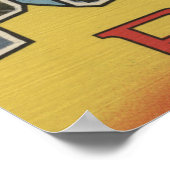 Pocono-bergen - grote letterscènes poster (Hoek)