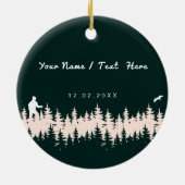 Pocono bergen Pennsylvania Wandelen Camping Keramisch Ornament (Achterkant)