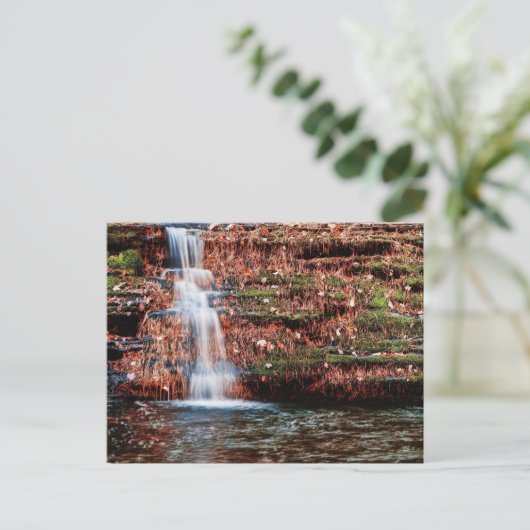 Pocono Cascade Waterfall Briefkaart (Staand voorkant)
