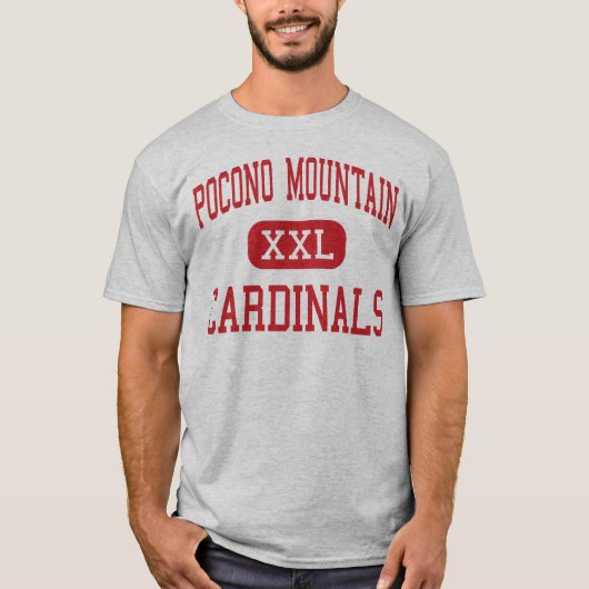 Pocono Mountain - Cardinals - Junior - Swiftwater T-shirt (Voorkant)